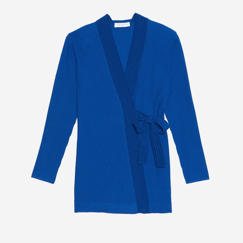 Sandro Kimono Wrapover Style Cardigan